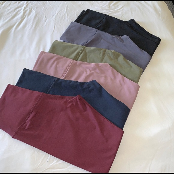 LAST ☝️ PAIR!! 1x Mauve Pink Smooth pocket leggings - Picture 3 of 3